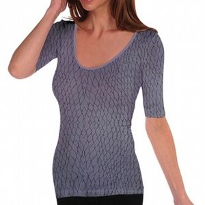Tees by Tina Boa Reversible Shirt - Tonal Taupe